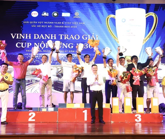 Giải Quần vợt CLB Ngành VLXD - TTNT Việt Nam - Sắc Hè Rực Rỡ Thanh Hóa 2024 hoàn thành sứ mệnh