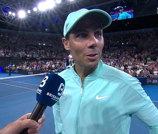 Tennis Brisbane International: Cựu số 1 thế giới Rafael Nadal bị cảnh cáo do đi vệ sinh quá lâu