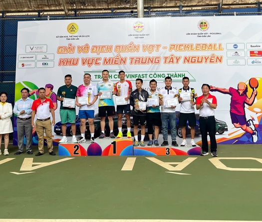 Hơn 200 tay vợt tranh tài tại giải Vô địch Quần vợt – Pickleball phong trào khu vực miền Trung Tây Nguyên