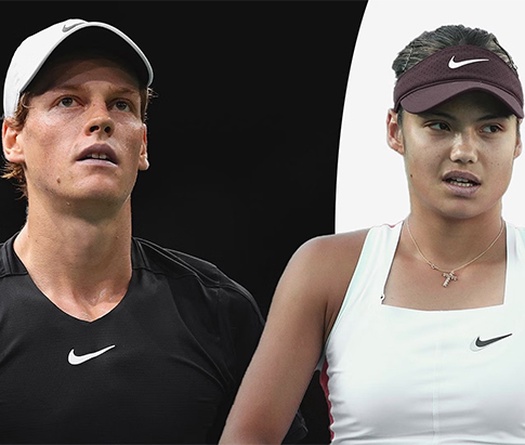 Các "thần đồng" tennis Sinner, Raducanu bị gắn mác "những tay vợt đáng thất vọng nhất"