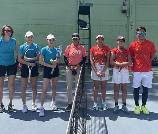Chung kết vòng loại Junior Billie Jean King Cup: Trẻ nữ Việt Nam tạm xếp thứ 3 bảng D