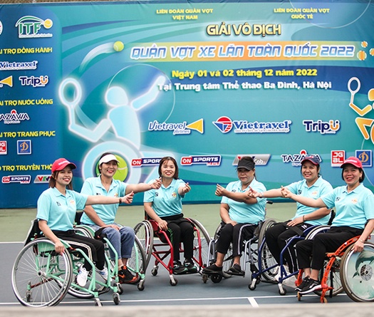 Giải Vô địch Quần vợt Xe lăn Toàn quốc năm 2022: Thái Nguyên cầm chắc vô địch đơn nữ