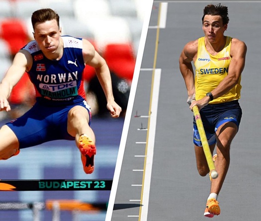 Kỷ lục gia thế giới nhảy sào và 400m rào thách đố nhau chạy… 100m?