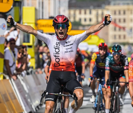 Victor Lafay nhất chặng 2 giải xe đạp Tour de France 2023, giúp Cofidis có chiến thắng sau 15 năm