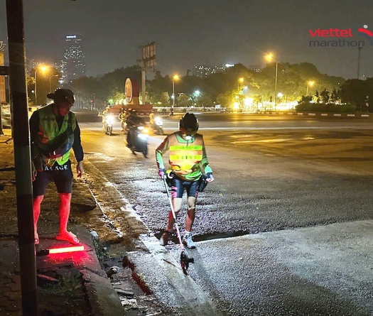 Đường chạy Viettel Marathon Hà Nội 2024 đã được AIMS đo đạc