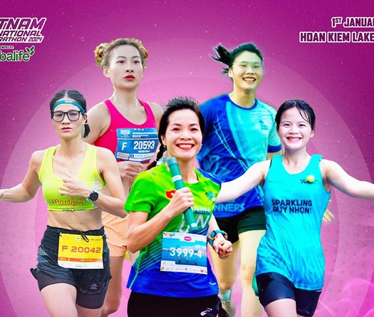 Đội nữ Five Fire “Chạy hết hơi, chơi hết mình” tại Giải Bán Marathon Quốc tế Việt Nam 2024 tài trợ bởi Herbalife