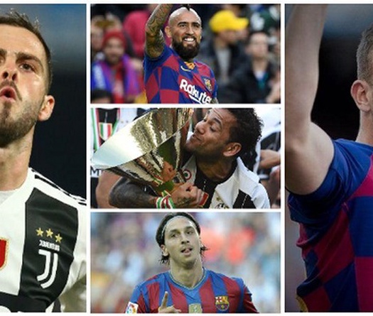 10 cầu thủ nổi tiếng từng khoác áo Barca và Juventus