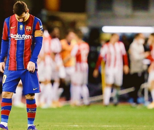 Xem Messi nhận thẻ đỏ với hành động gây sốc ở trận gặp Bilbao