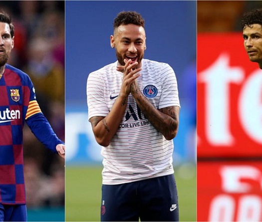 Ronaldo không hiệu quả bằng Messi và Neymar ở Champions League