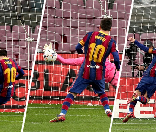 Messi cân bằng số pha sút hỏng phạt đền với Barca