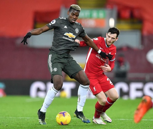 Tại sao Pogba chơi ở cánh phải cho MU trước Liverpool?