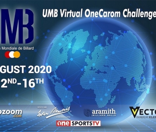Lịch thi đấu giải Carom 3 băng UMB Virtual OneCarom Challenge kỳ 2: Chờ xem Nguyễn Đức Anh Chiến thể hiện