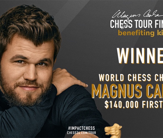 Kết quả chung kết giải cờ vua Magnus Carlsen Tour Finals ngày 20/8: Vua cờ vô địch