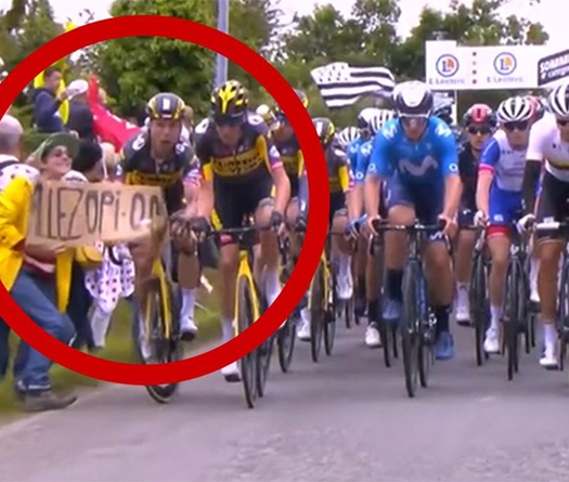 Alaphilippe mặc áo vàng đầu tiên khi khán giả quậy gây tai nạn ở giải đua xe đạp Tour de France 2021