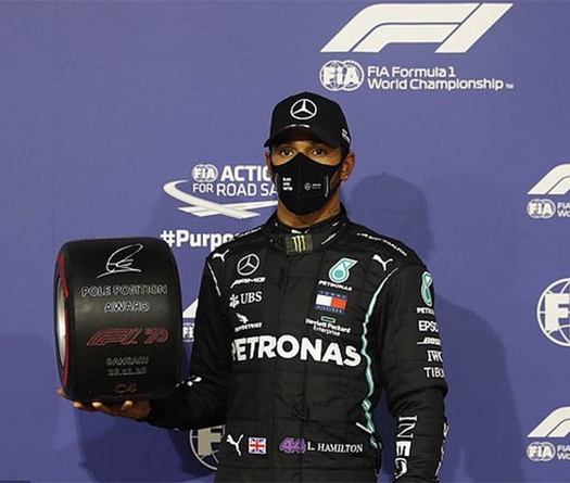 Kết quả đua F1  Bahrain Grand Prix: Lewis Hamilton lại lập kỷ lục chiếm pole