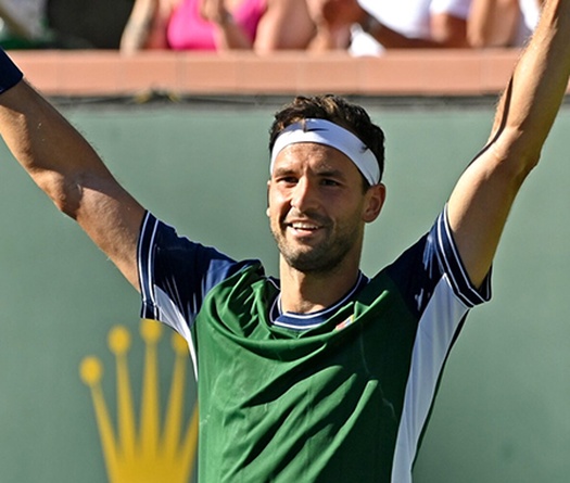 Kết quả tennis mới nhất ngày 15/10: Trùm sát gái Grigor Dimitrov tung hoành ở Indian Wells