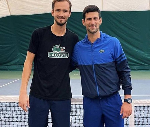 Kết quả tennis mới nhất 29/10: Djokovic và Medvedev không ngán tập chung với nhau