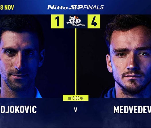 Dự đoán tennis ATP Finals: Medvedev đã phá "dớp', nhưng Djokovic quá mạnh!