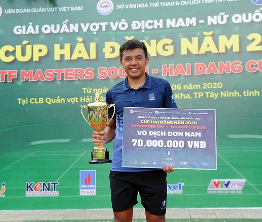 Kết quả giải quần vợt VĐQG hôm nay, 21/6: Lý Hoàng Nam vô địch đơn nam
