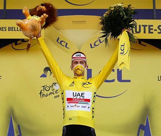 Pogacar "tàn nhẫn" xé áo vàng của Roglic ngay chặng áp chót Tour de France 2020