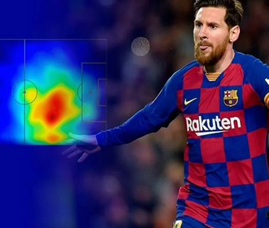 Bản đồ nhiệt cho thấy Messi biến đổi phong cách chơi suốt sự nghiệp