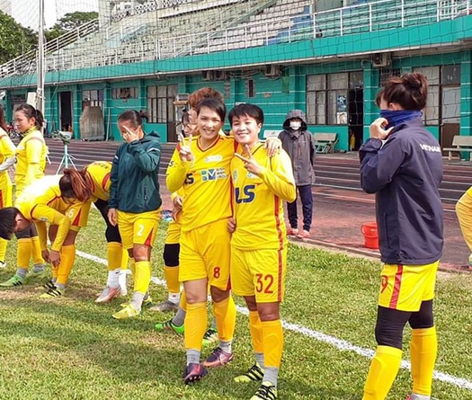 Chương Thị Kiều bất ngờ tập luyện trở lại cùng CLB nữ TP.HCM