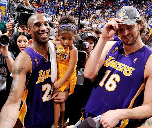 Pau Gasol tưởng nhớ Kobe và con gái Gianna theo cách tuyệt vời nhất có thể
