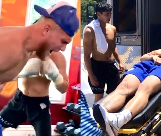Jake Paul nhập viện sau thử thách 'moi bụng' của Ryan Garcia