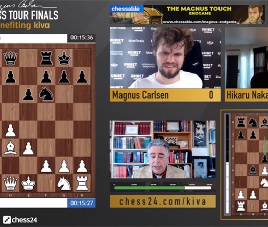 Kết quả chung kết giải cờ vua Magnus Carlsen Tour Finals ngày 19/8: Vua cờ chưa hàng!