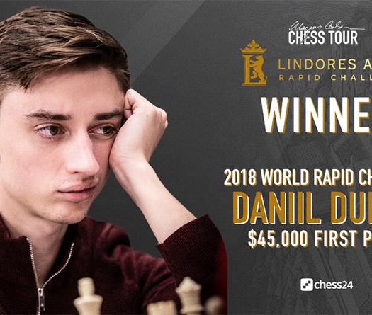 Daniil Dubov ngược dòng vô địch giải cờ nhanh Lindores Abbey Rapid Challenge