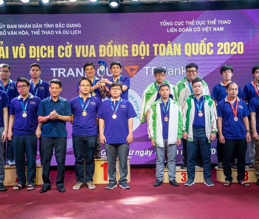 Hà Nội nhất toàn toàn giải đồng đội cờ vua toàn quốc 2020