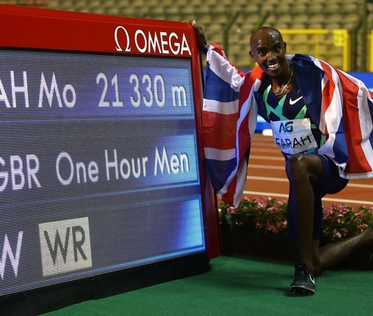 Mo Farah và Sifan Hassan phá kỷ lục thế giới chạy 1 giờ tại Bỉ