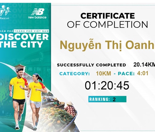 Chạy Để Khám Phá Thành Phố Tôi Yêu với kỷ lục gia SEA Games Nguyễn Thị Oanh