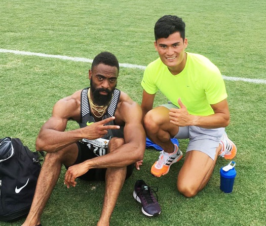 Quách Công Lịch “sướng như giành HCV” khi gặp hai ngôi sao chạy tốc độ Mỹ