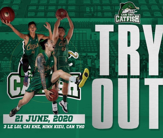Cantho Catfish tổ chức Try-out VBA 2020 hai trong một