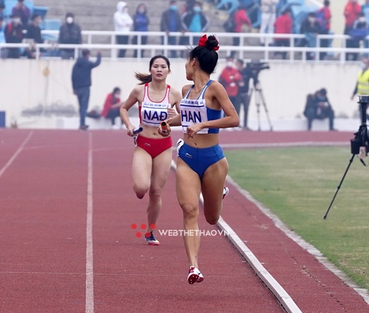Cú bứt tốc “hoa mắt đối thủ” của Á quân SEA Games giúp Hà Nội giành HCV điền kinh quốc gia
