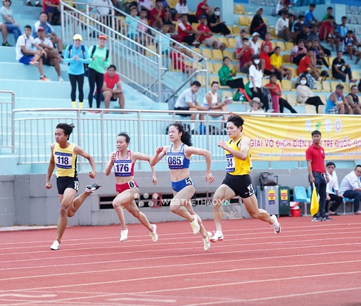 Một kỷ lục, 9 HCV được xác lập ngày mở màn giải điền kinh trẻ quốc gia 2022