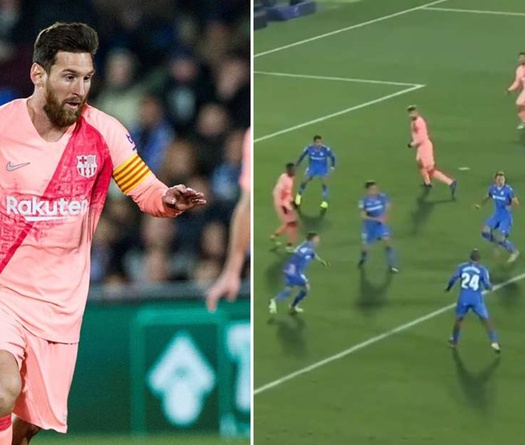 Khoảng khắc Messi "nhảy múa" giữa nửa đội hình Getafe gây sốt