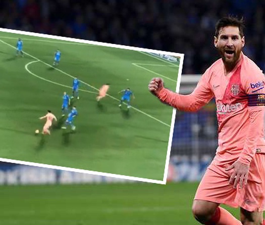 Messi khiến CĐV phát cuồng với đường chuyền "kinh dị" loại bỏ cả hàng thủ Getafe