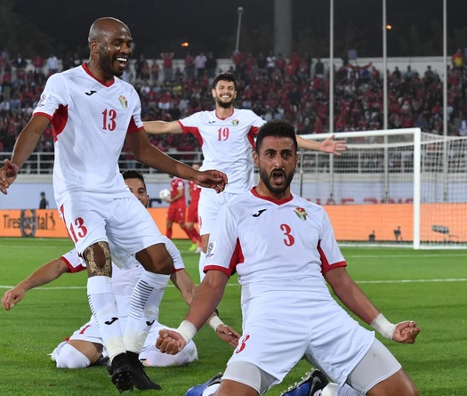 Tuyển Jordan trở thành đội đầu tiên đi tiếp tại Asian Cup 2019