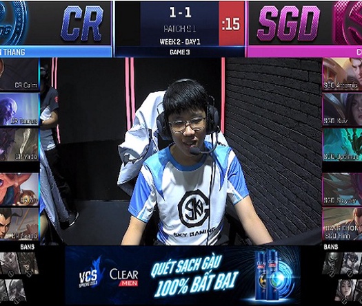 Kết quả VCS Mùa Xuân 2019 giữa SGD vs CR: Optimus góp mặt