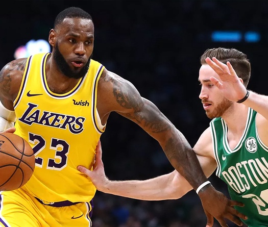 Quật ngã Celtics, Lakers "tiện tay" thiết lập một kỷ lục mới