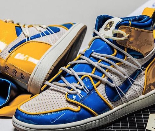 Ngắm nhìn siêu phẩm "Champion Tradition", mẫu Air Jordan 1 mừng 6 danh hiệu của Golden State Warriors