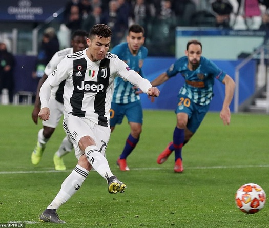 Cú sút penalty của Ronaldo giúp Juventus vượt qua Atletico và bí ẩn về mối liên quan tâm lý