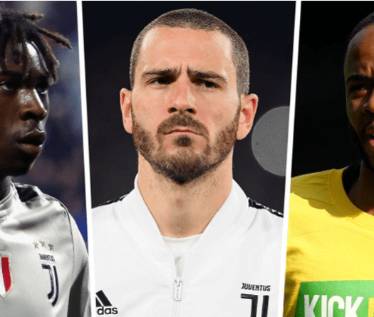 Bonucci nhận mưa gạch đá từ các ngôi sao quốc tế vì không bảo vệ Moise Kean