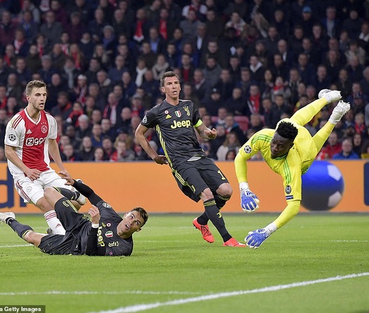 Ronaldo xác lập cột mốc mới với bàn mở tỷ số vào lưới Ajax