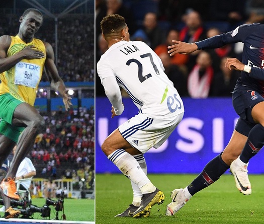 Mbappe gây kinh ngạc với tốc độ nhanh hơn cả “Tia chớp” Usain Bolt