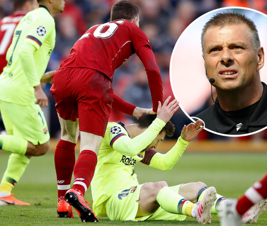 Cựu trọng tài nói gì về pha bóng Robertson "dằn mặt" Messi?