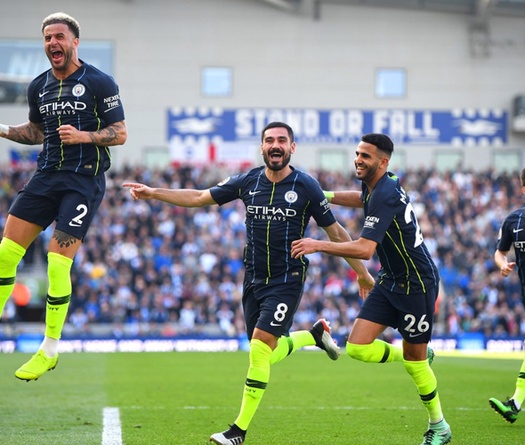 Video Brighton 1-4 Man City (vòng 38 Ngoại hạng Anh)