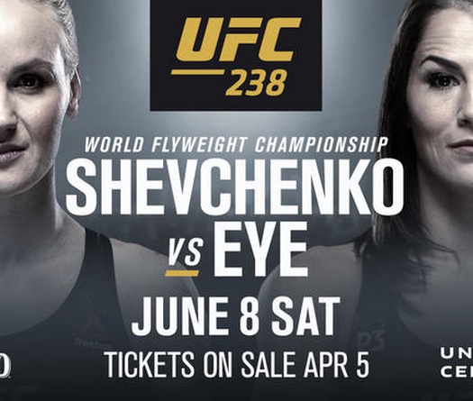 Nhận định trận đấu tranh đai Valentina Shevchenko vs Jessica Eye tại UFC 238 trên ESPN+, 9h00, 9/6
